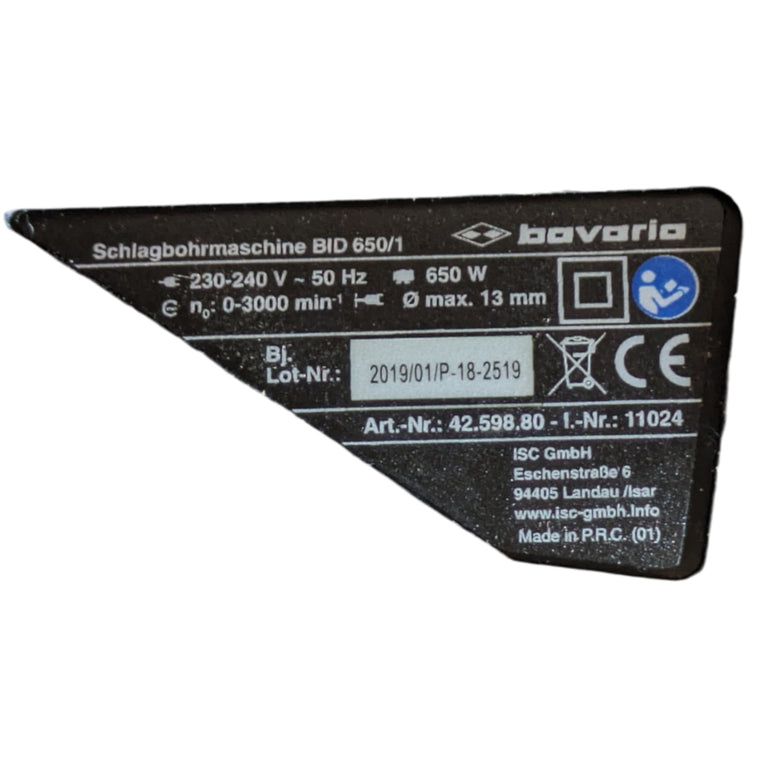 Bavaria Taladro de impacto BID 650/1
